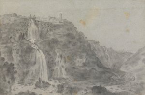 Die Wasserfälle von Tivoli von Richard Wilson