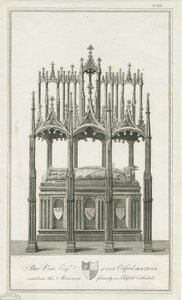 Lichfield Kathedrale - Denkmal für Bischof Blythe: Gravur von Richard Woollett Basire