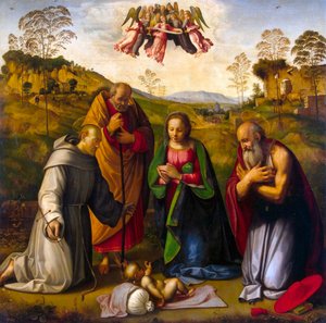 Die Jungfrau mit Kind und den Heiligen Franziskus und Hieronymus, 1510er Jahre