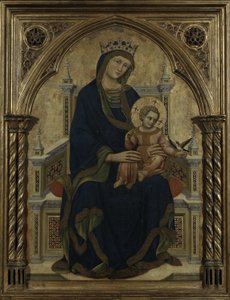 Jungfrau und Kind auf dem Thron, ca. 1350