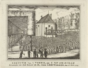 Hinrichtung von Cornelis van den Burgh, 1789 von Rienk Jelgerhuis