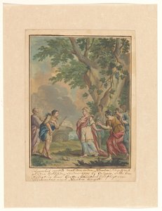 Telemachus und Mentor kommen bei der Nymphe Calypso an (Telemachus-Reihe) von Rienk Keyert