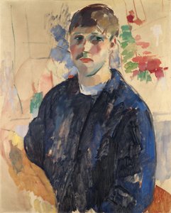 Selbstporträt mit blauer Bluse, von Wouters, Rik (1882-1916). Öl auf Leinwand von Rik Wouters