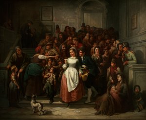 Nach der Lotterieziehung, 1859 von Ritter von Malheim Friedländer Friedrich