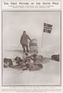 Das erste Bild des Südpols von Roald Engelbergt Gravning Amundsen