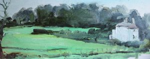 Caldy House und Hecke von Rob D Davies