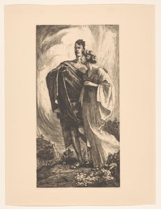 Gehender Mann und Frau
