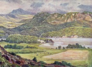 Nebel auf Cader Idris (Farblithografie)