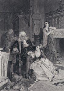 Illustration für Der Pirat von Sir Walter Scott (Gravur) von Robert (after) Herdman