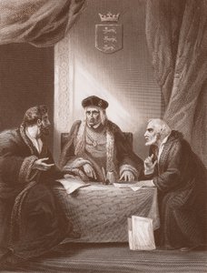 Heinrich VII. mit Empson und Dudley, graviert von A.H. Payne