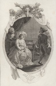 Szene aus The Tender Husband von Richard Steele (Gravur) von Robert (after) Smirke