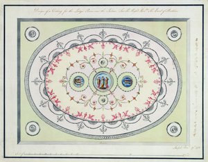 Entwurf für die Decke im Damenraum, Headfort House, 1772 von Robert Adam