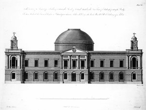 Die Südfassade des Register House, Edinburgh, graviert von J. Roberts, 1773