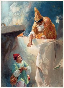 Aladdin und der Magier, Illustration aus 
