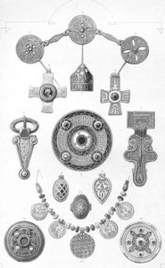 Angelsächsische Relikte. Persönliche Ornamente aus Gold und Bronze, 1886