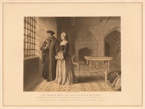 Sir Thomas More und seine Tochter Margaret, 1878 von Robert Anderson