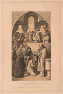 Die Taufe von Ethelbert, König von Kent, 597