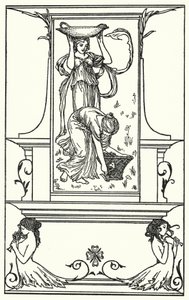 Illustration für Gedichte von John Keats (Lithografie) von Robert Anning Bell