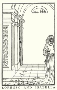 Illustration für Gedichte von John Keats: Isabella oder Der Basilikumtopf von Robert Anning Bell