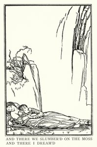 Illustration für Gedichte von John Keats: La Belle Dame Sans Merci von Robert Anning Bell