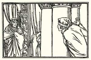 Illustration für Gedichte von John Keats: Der Abend vor St. Agnes von Robert Anning Bell