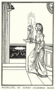 Illustration für Gedichte von John Keats: Der Abend von St. Agnes (Lithografie)