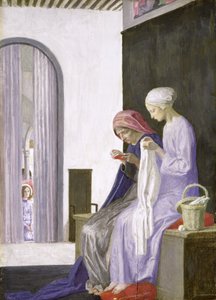 Maria im Haus von Elisabeth, 1917 von Robert Anning Bell