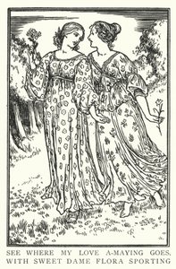 Sieh, wohin meine Liebe geht, mit der süßen Dame Flora von Robert Anning Bell