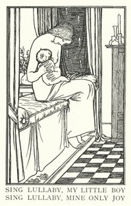 Sing Schlaflied, mein kleiner Junge, sing Schlaflied, meine einzige Freude von Robert Anning Bell