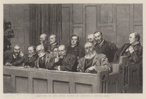 Skizzen in den königlichen Gerichten, eine spezielle Jury