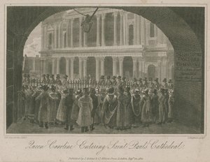 Königin Caroline betritt die St. Paul