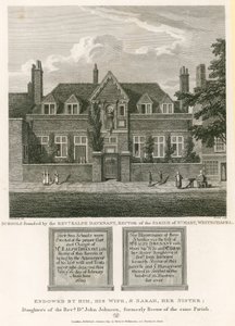 Schulen gegründet von Reverend Ralph Davenant, Rektor der Pfarrei St. Mary, Whitechapel von Robert Blemell Schnebbelie