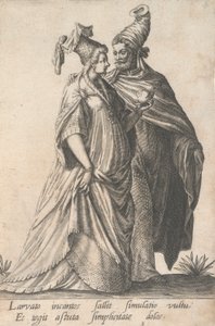 Spazierendes Paar, aus den Maskeraden