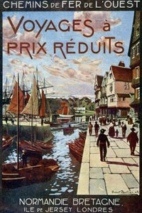 Ein Hafen in der Normandie, Werbung für die Westbahnen in Frankreich