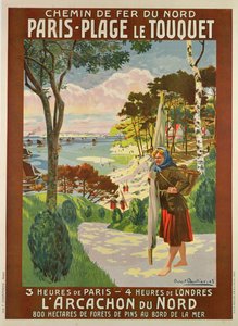 Plakatwerbung für Paris-Plage le Touquet, Pas de Calais, ca. 1910 von Robert Boullier