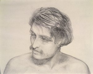 Studie eines Männerkopfes