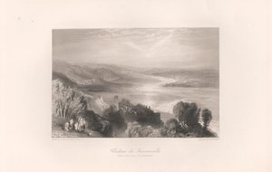 Chateau de Tancarville, mit der Stadt Quilleboeuf