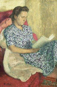 Porträt einer lesenden Frau von Robert Buhler