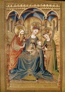 Maria und Kind zwischen Katharina und Johannes dem Täufer (Detail)