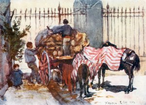 Beladen eines Wagens mit Weinflaschen von Robert Charles Goff