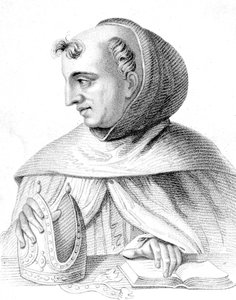 Deutscher Dominikanermönch, Wissenschaftler, Philosoph und Theologe, Kupferstich von Cooper Rober von Robert Cooper