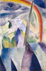 Der Pfeil von Notre-Dame, Blick auf Paris, Notre-Dame, 1909-1914 von Robert Delaunay