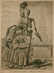 Leben und Tod im Kontrast - oder Ein Essay über die Frau von Robert Dighton