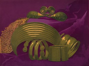 Goldschmuck aus Suite und ein Armband von Robert Dudley