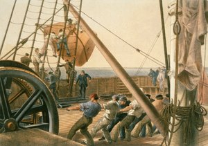Vorbereitung zum Start einer der großen Bojen, 2. August von Robert Dudley