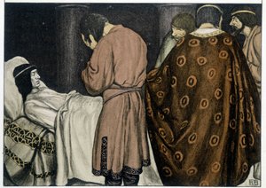 Der Tod von Tristan - in „Der Roman von Tristan und Isolde“ von Robert Engels