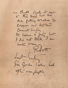 Die letzte Seite von Captain Scotts Tagebuch, 1912 1935 von Robert Falcon Scott