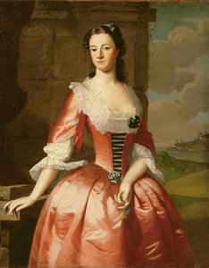 Porträt einer Mrs. John Vinal, 1748 von Robert Feke