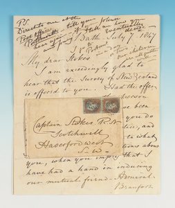 Autographenbrief an John Lort Stokes, Bath, 7. Juli 1847