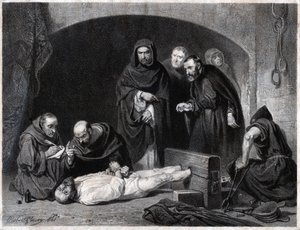 Inquisition im Mittelalter (Gravur) von Robert Fleury